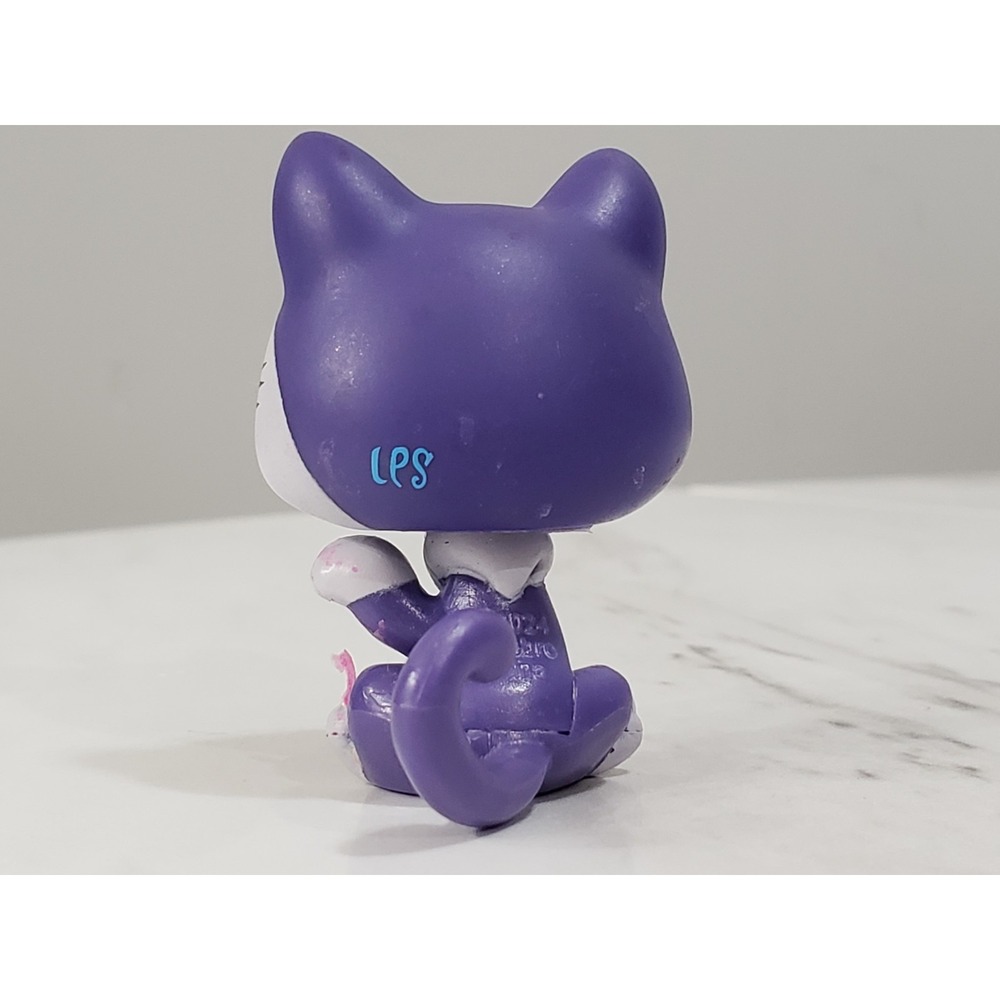 HARD TO FIND - littlest petshop cat #119 g7 purple - Picture 5 of 9